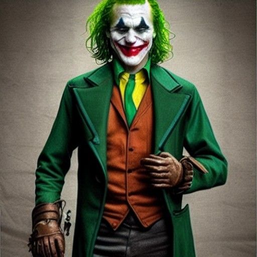 Steampunk Cyborg Joker Illustration