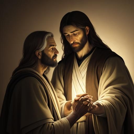 Jesus Heals Blind Man: Biblical Realism in Oils