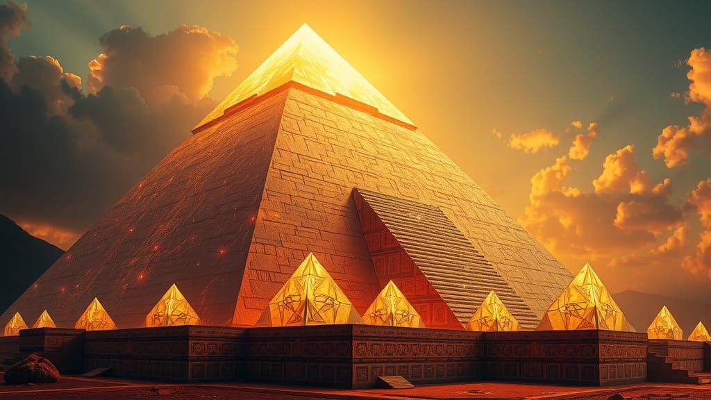 Amazing egiptian prism piramide