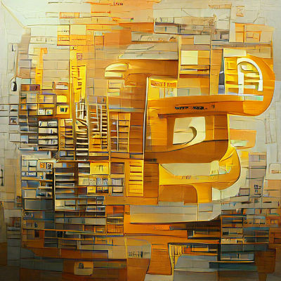Futuristic Bitcoin Digital Art