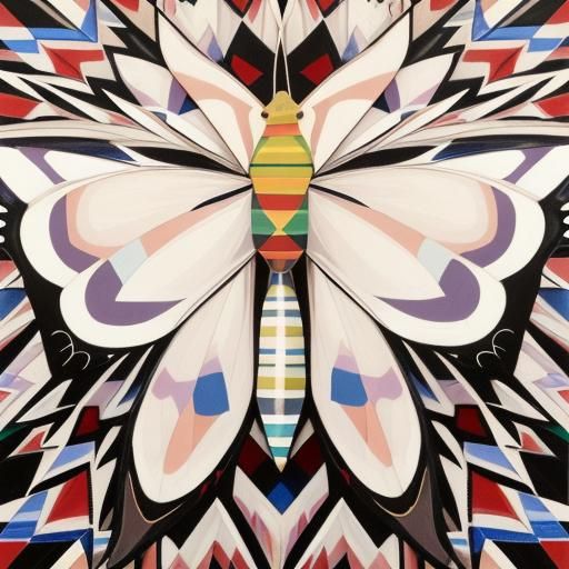 Moth in the Style of Yaacov Agam
