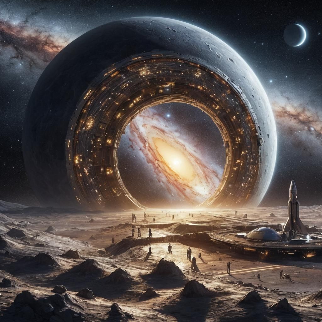 A colossal NASA-built space portal, Gateway to Andromeda Galaxy