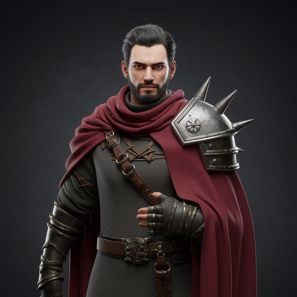 Grimdark Fantasy Landscape in Darkened Realism