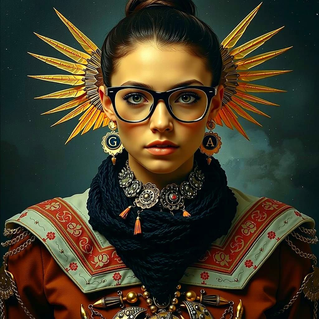 Hyperrealistic Portrait of Femininity and Beauty