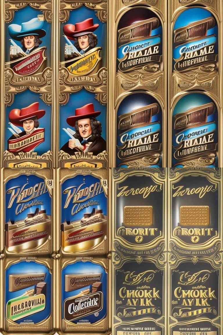 Fine Chocolate Bar in Vintage Cinematic Style