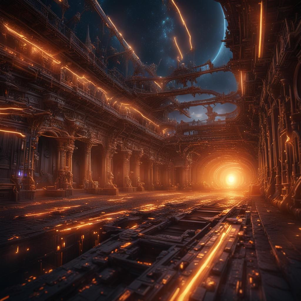 Quantum Fiber Optic Loop in Infinite Field