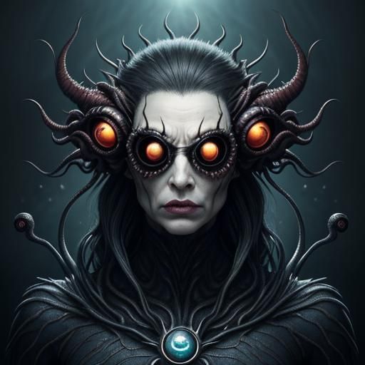 Surreal Woman Covered in Eyes: Bio-Surrealism