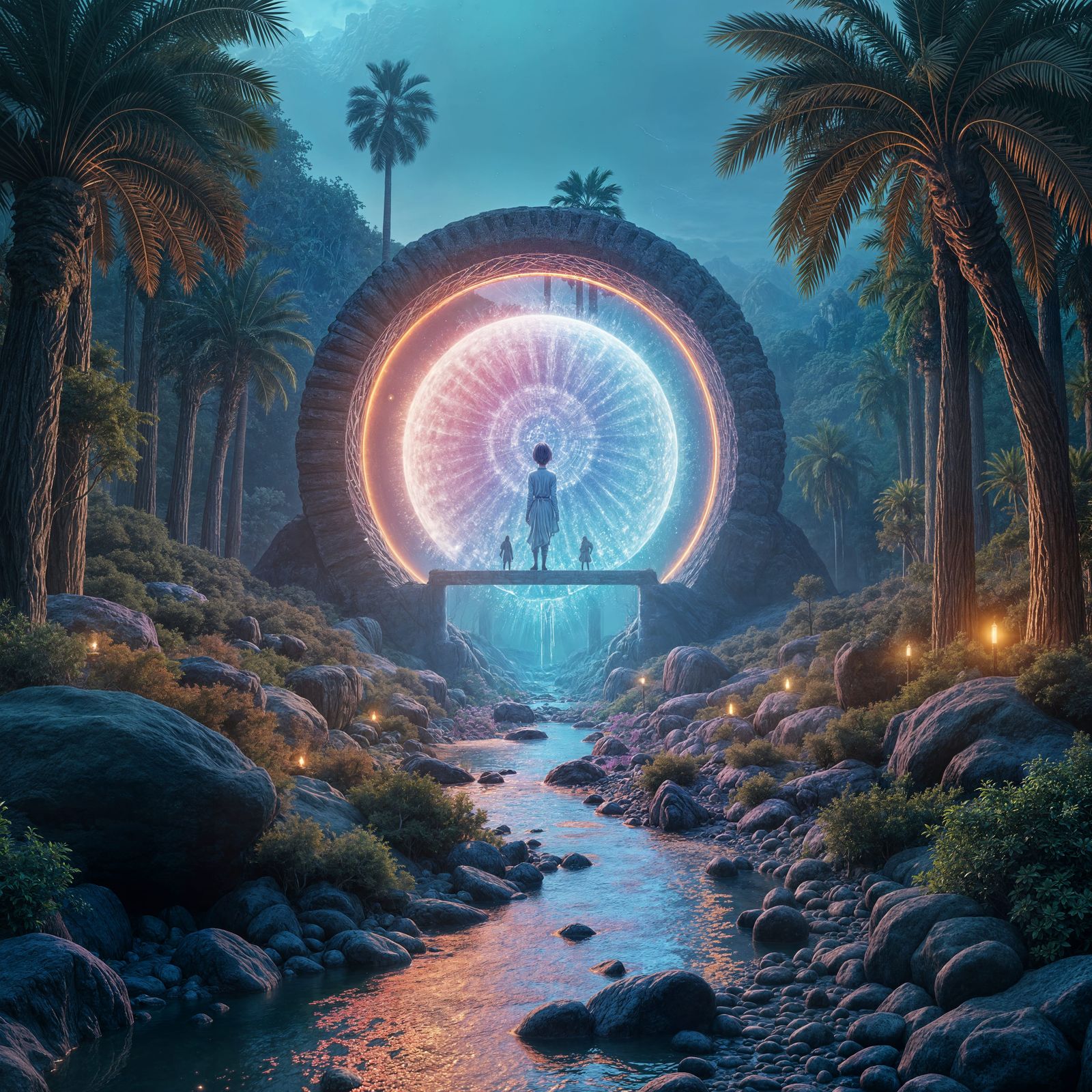 Intricate Creation Source Code with Volumetric Lighting