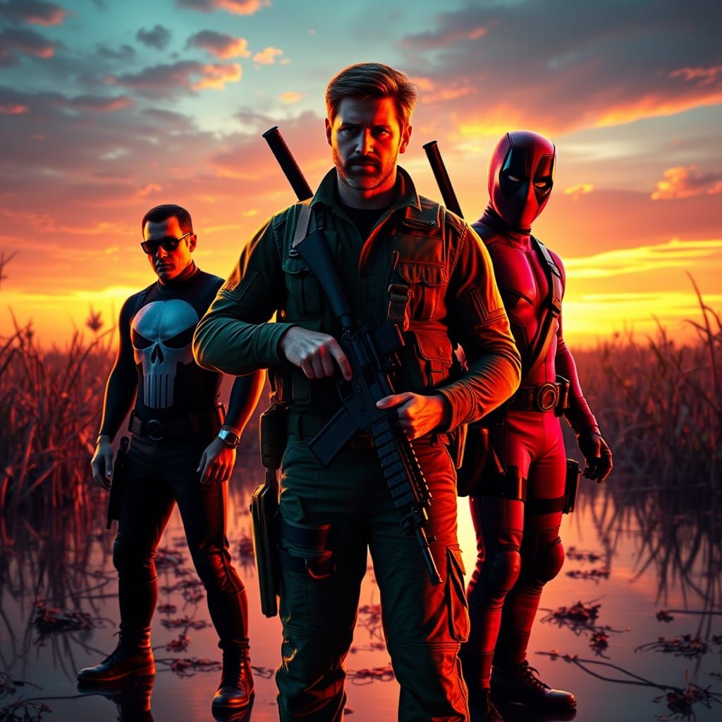 Green Beret John Krasinski Stands with The Punisher and Dead...