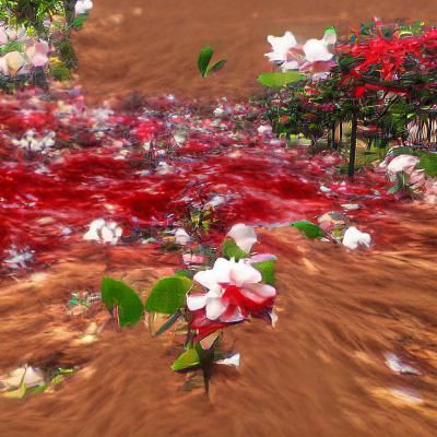 Blood-Stained Gardenia: A Study in Contrast