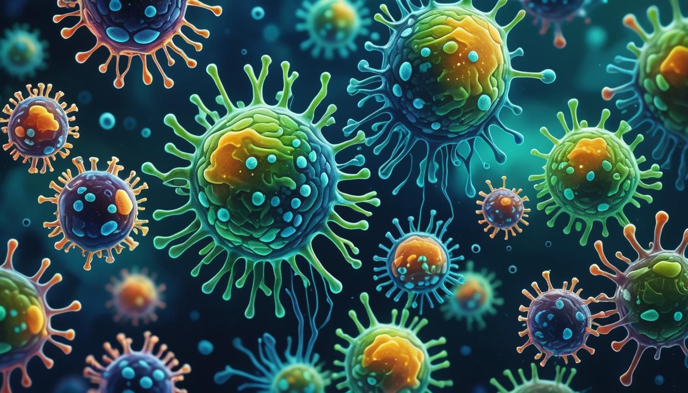 Viral Forms Emerge from a Deep Blue Haze