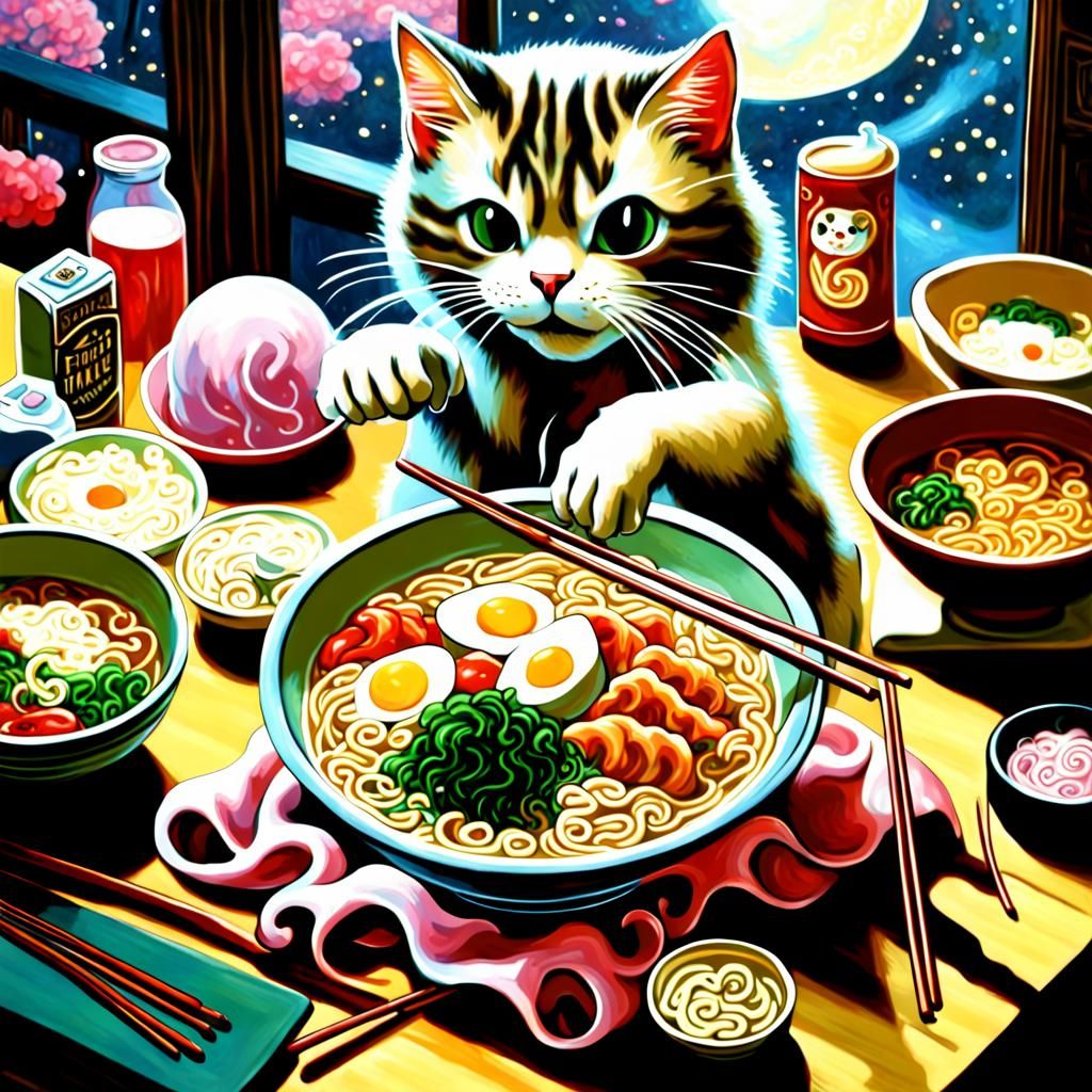 Cat & Ramen