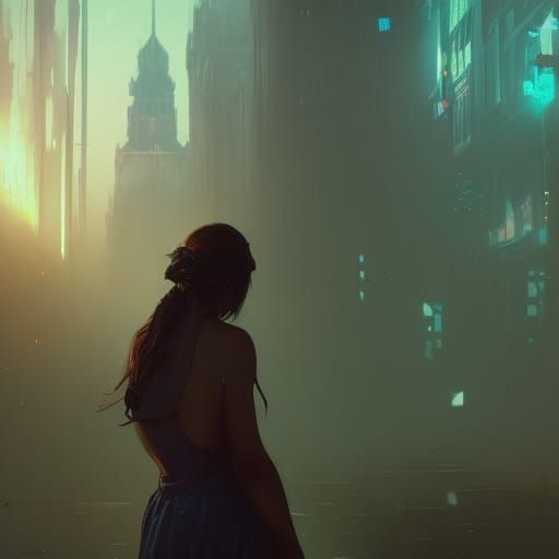 Lost Girl: Broken Dreams in Hyperdetailed Concept Art