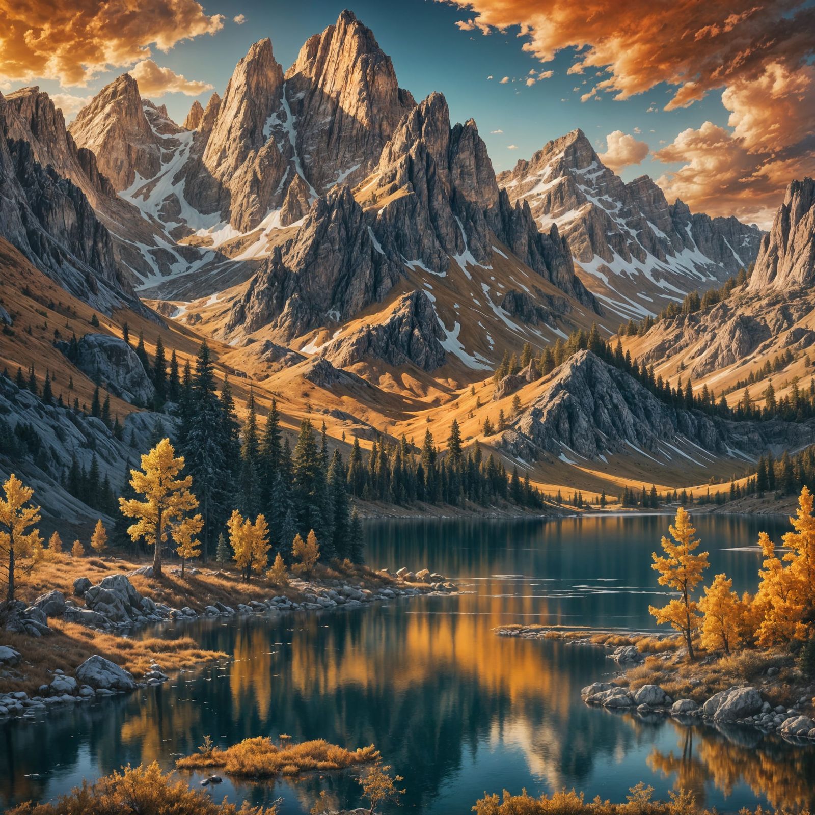 Wyoming Landscape: Detailed Matte Painting in 8k