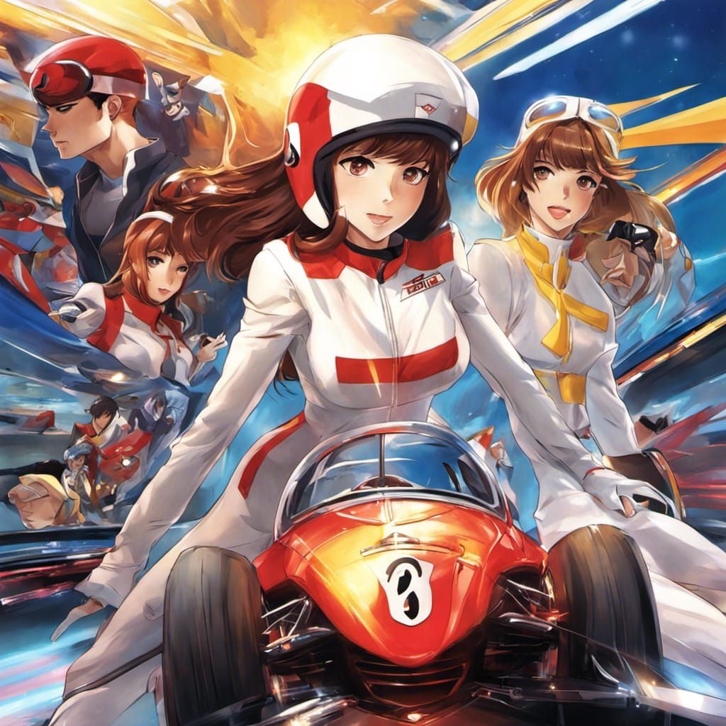 Speed Racer Girl in Anime Art Style