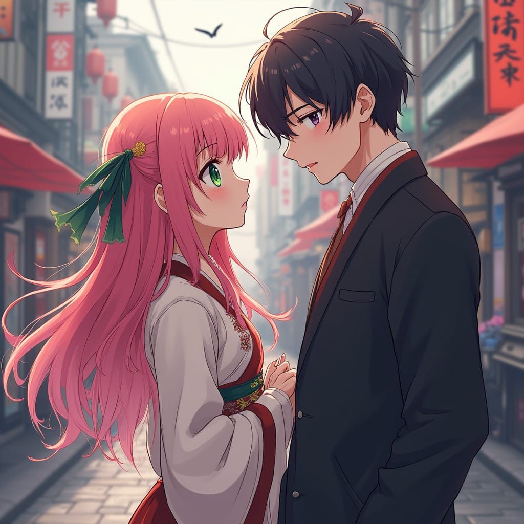 Anime Girl Meets Mafia Boyfriend in Korea