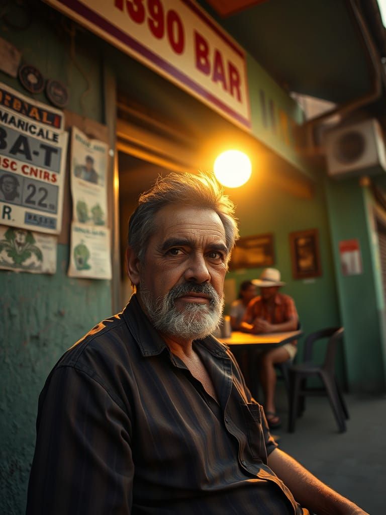 Hyper Realistic 90s Brazilian Street Scene