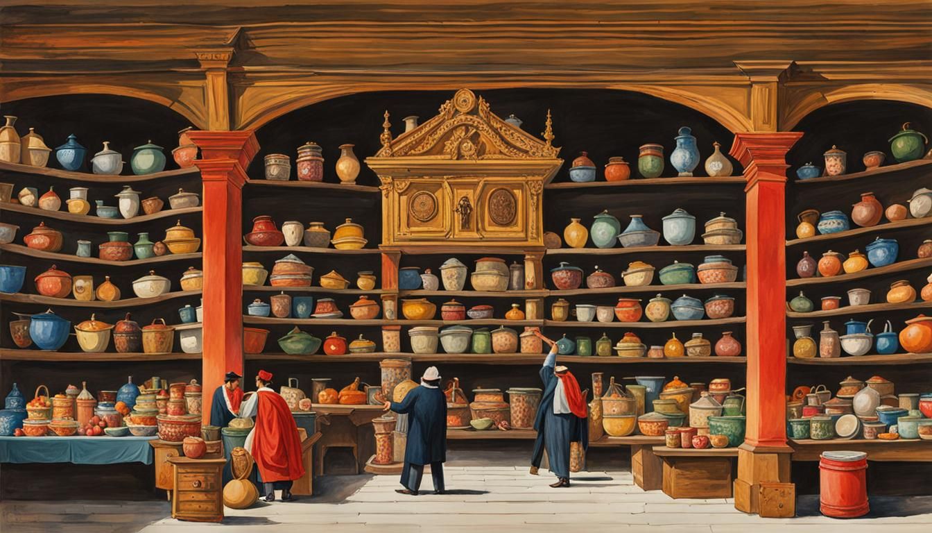 Farmer's Grotesque Transformation: Gouache Impressionist Mon...