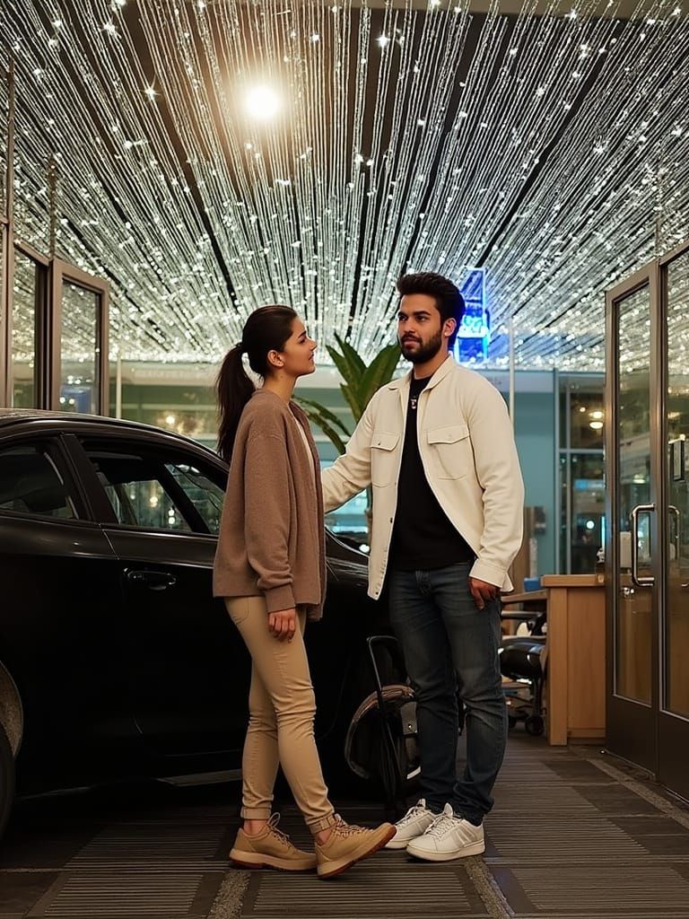 Young Woman at Crossroads in London