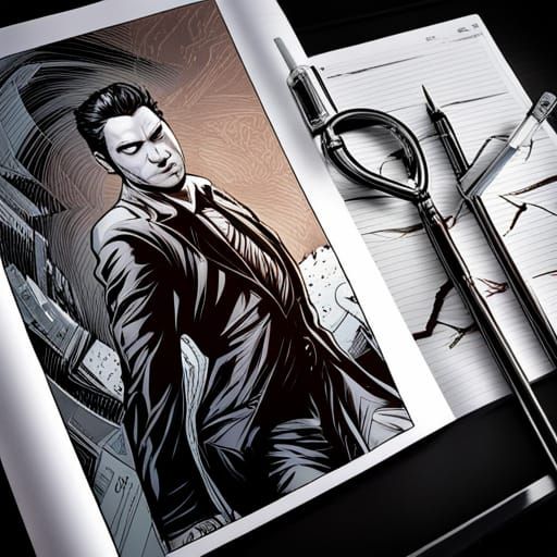 Lucifer Comic Book Art, Smooth and Perfect