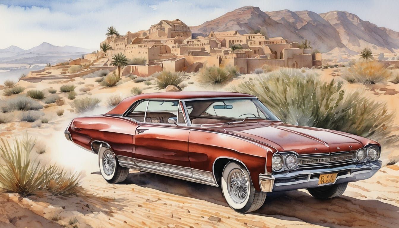 Ethereal Watercolor Masterpiece in Stunning HDR