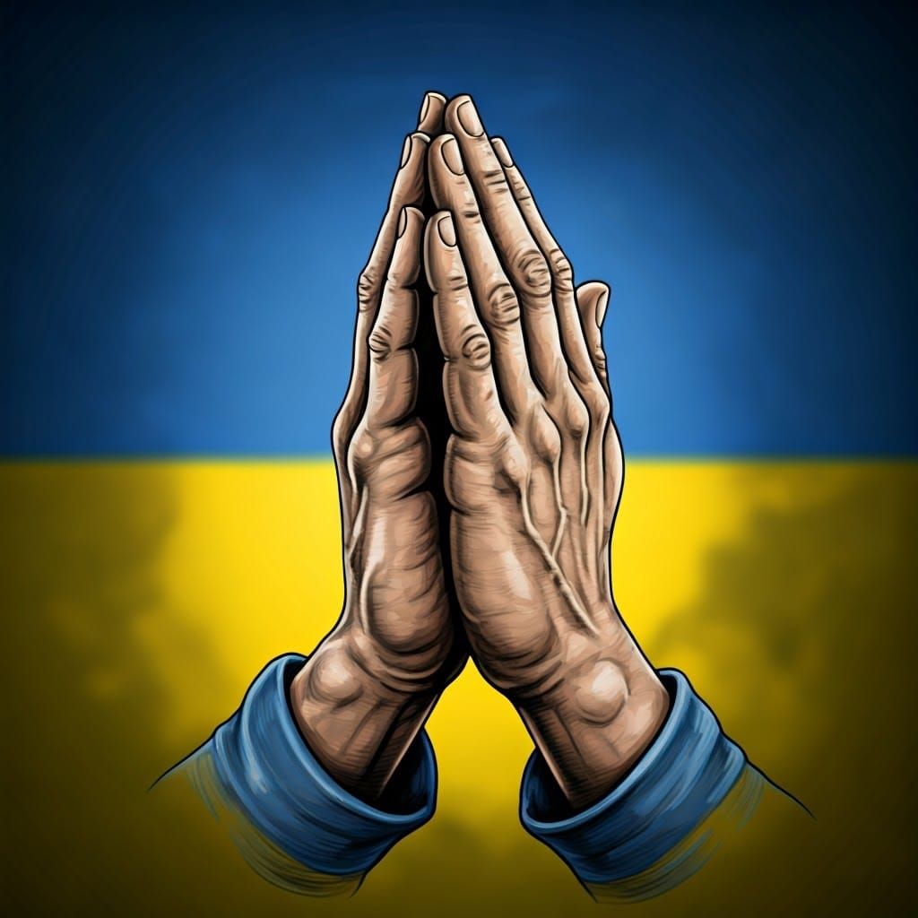 Hands Folded in Prayer, Expressing Sorrow and Hope