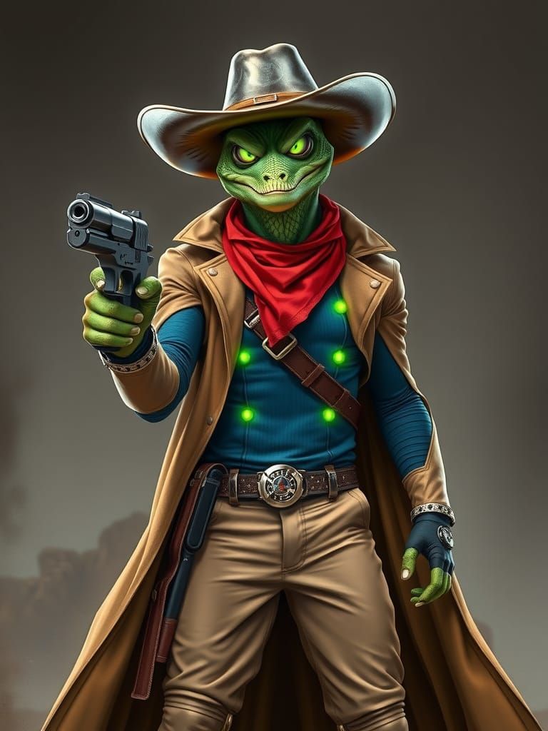 Lizardman Cowboy