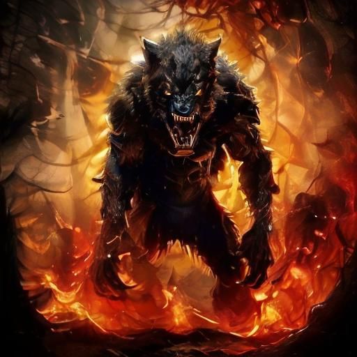 Fire Werewolf