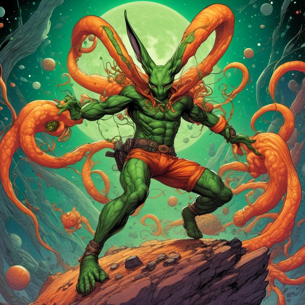 Abraxas as Comic Book Art on Mars