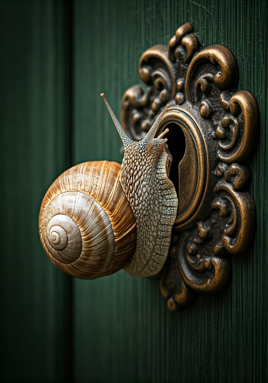 Snail Discovering a Hidden World