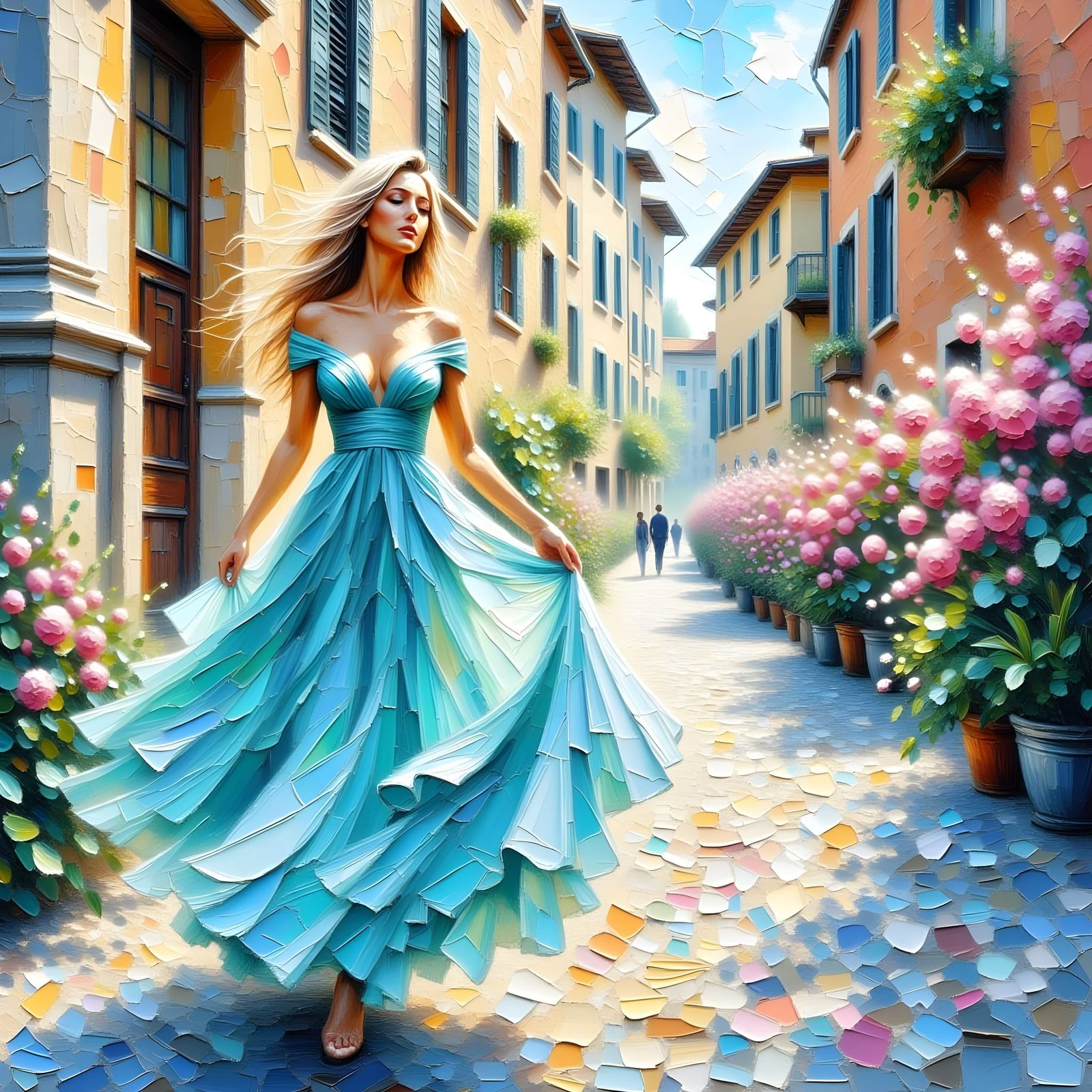 Romantic Memories in Impasto Acrylic