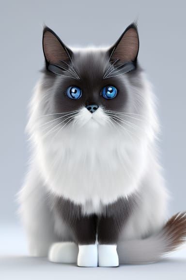Chocolate Ragdoll Cat