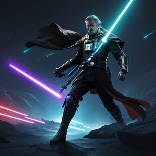 Intense Jedi vs Sith Lightsaber Duel