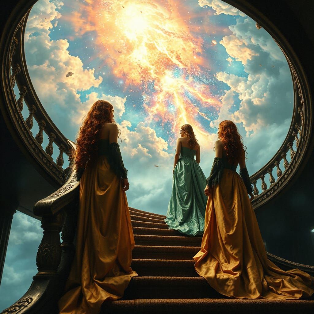 Three Sisters on Celestial Staircase