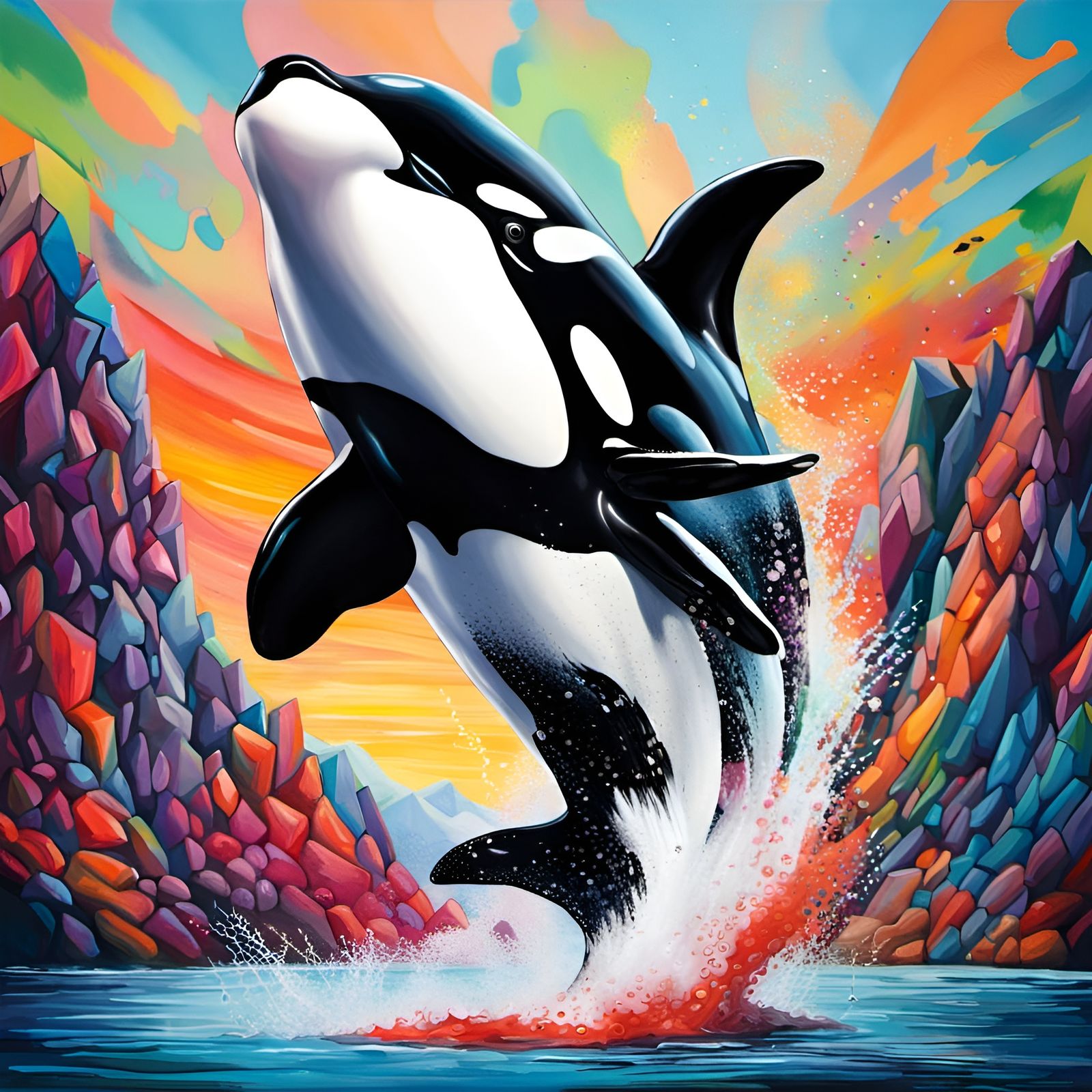Orca Mosaic