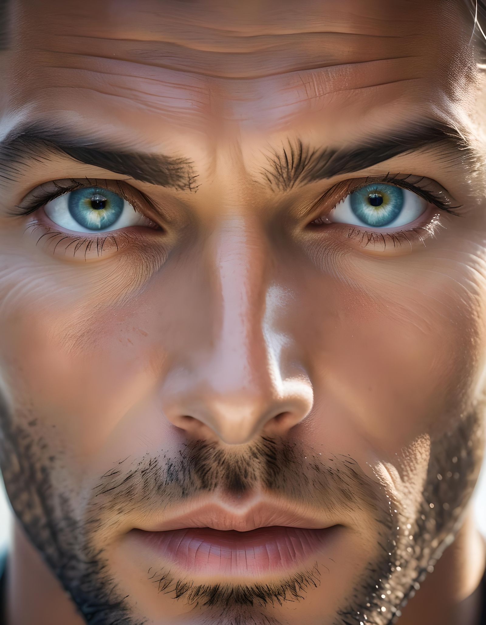 Alluring Male Portrait with Mesmerizing Eyes