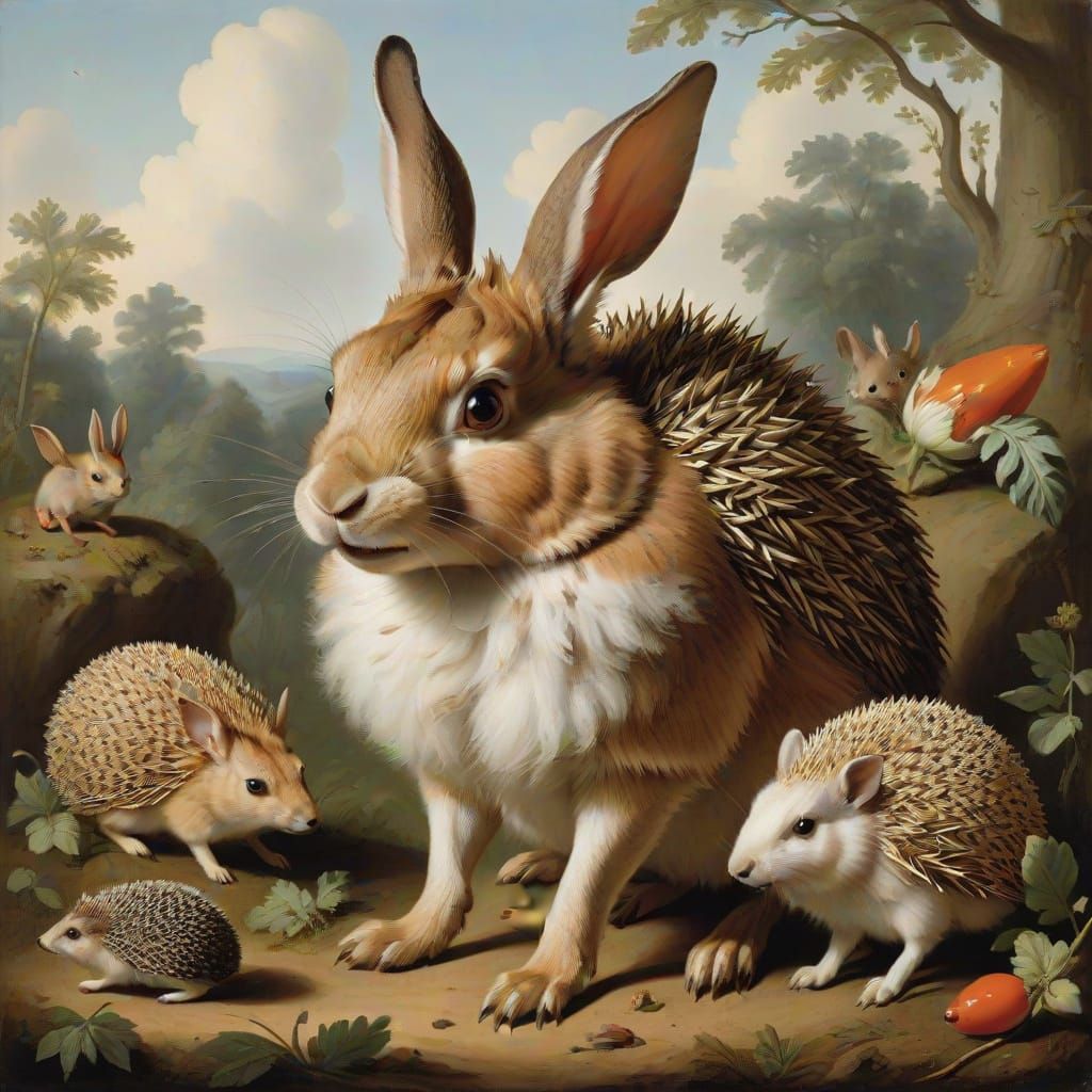Rabbit Imagines Being a Hedgehog
