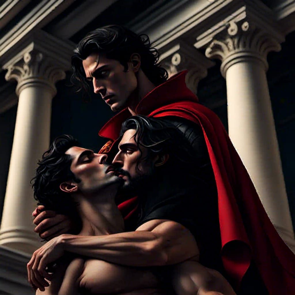 Hades Battles Zeus on Mount Olympus: Hyperrealistic