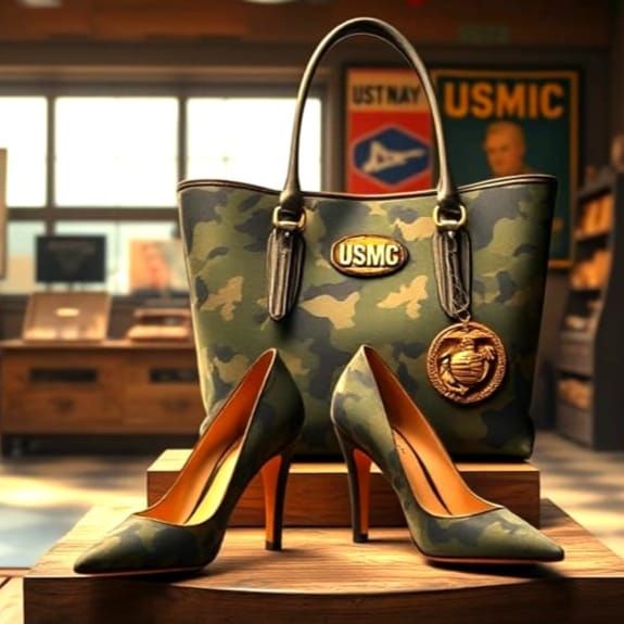 Camouflage Fashion in Vintage Army-Navy Style