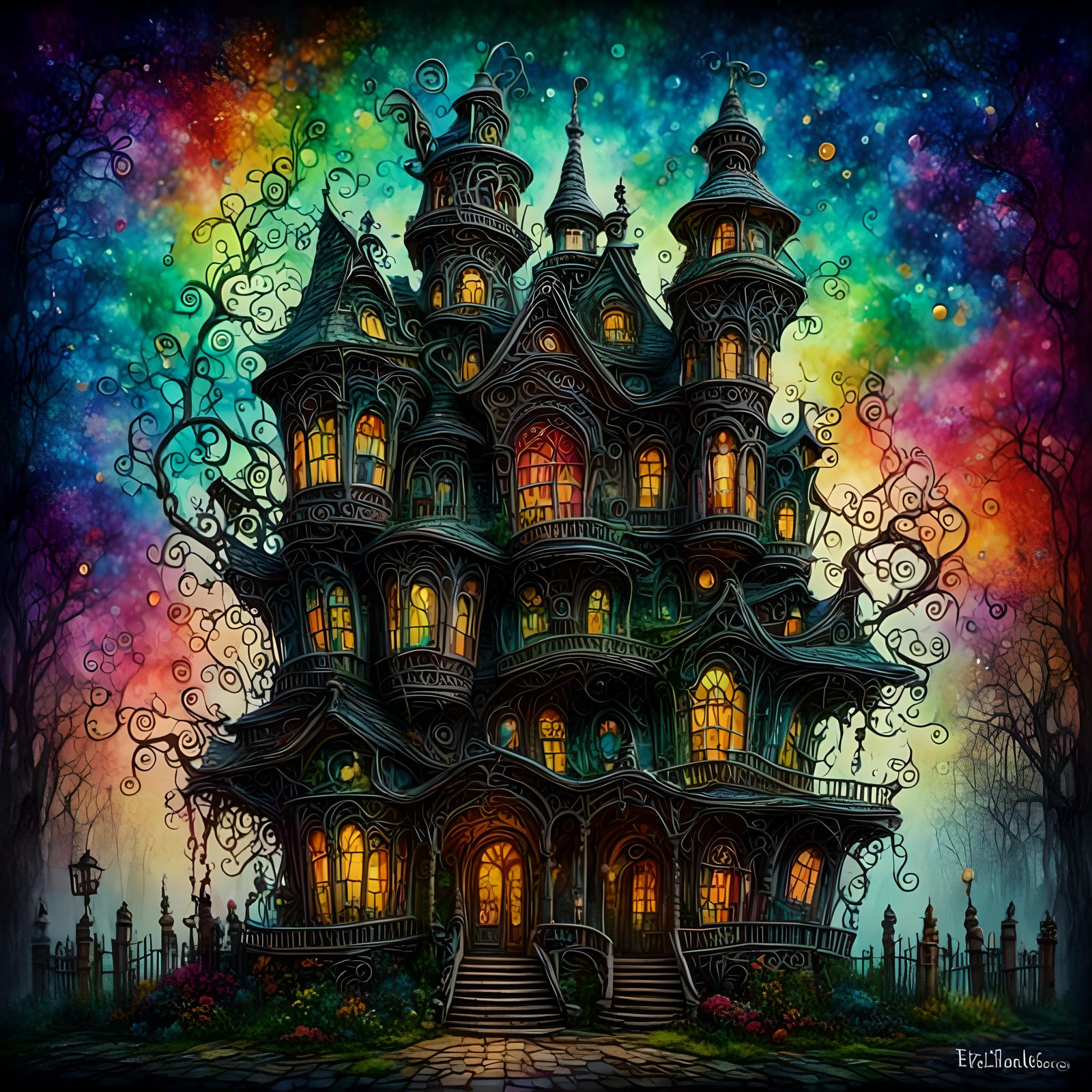 <lora:PR Alcohol WC Glass:1.0> <lora:Wonky Houses:1.0> <lora...