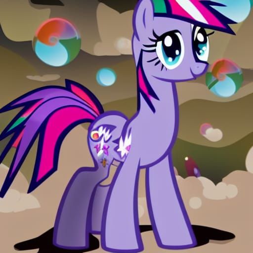 My Little Pony Derpy Hooves in Forest