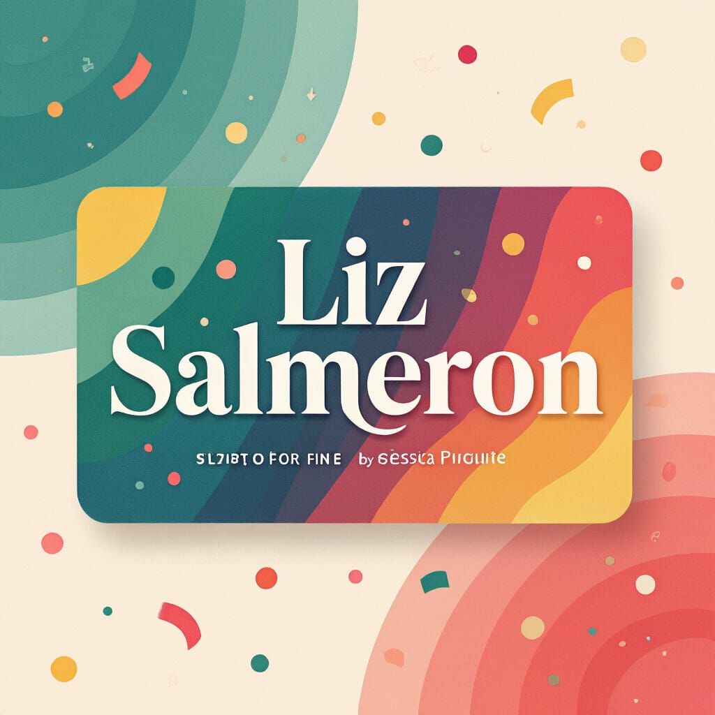 Festive Gift Card Design With Elegant Typography