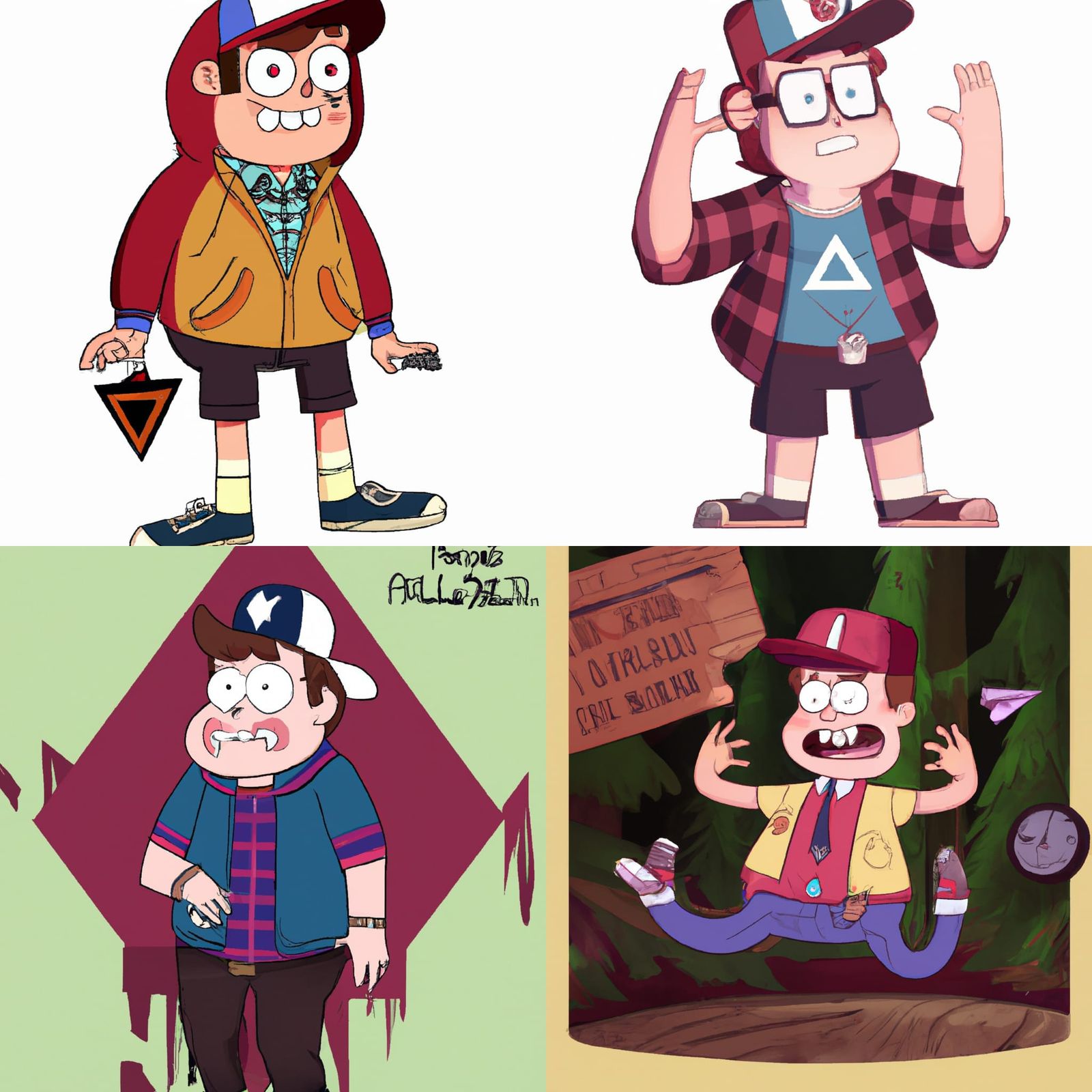 Gravity Falls Character Concept Art