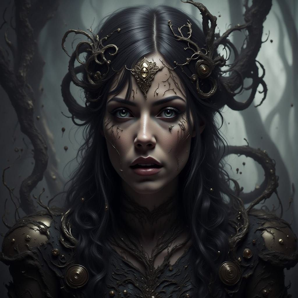 Mischievous Character Revealed in Abstract Wisps