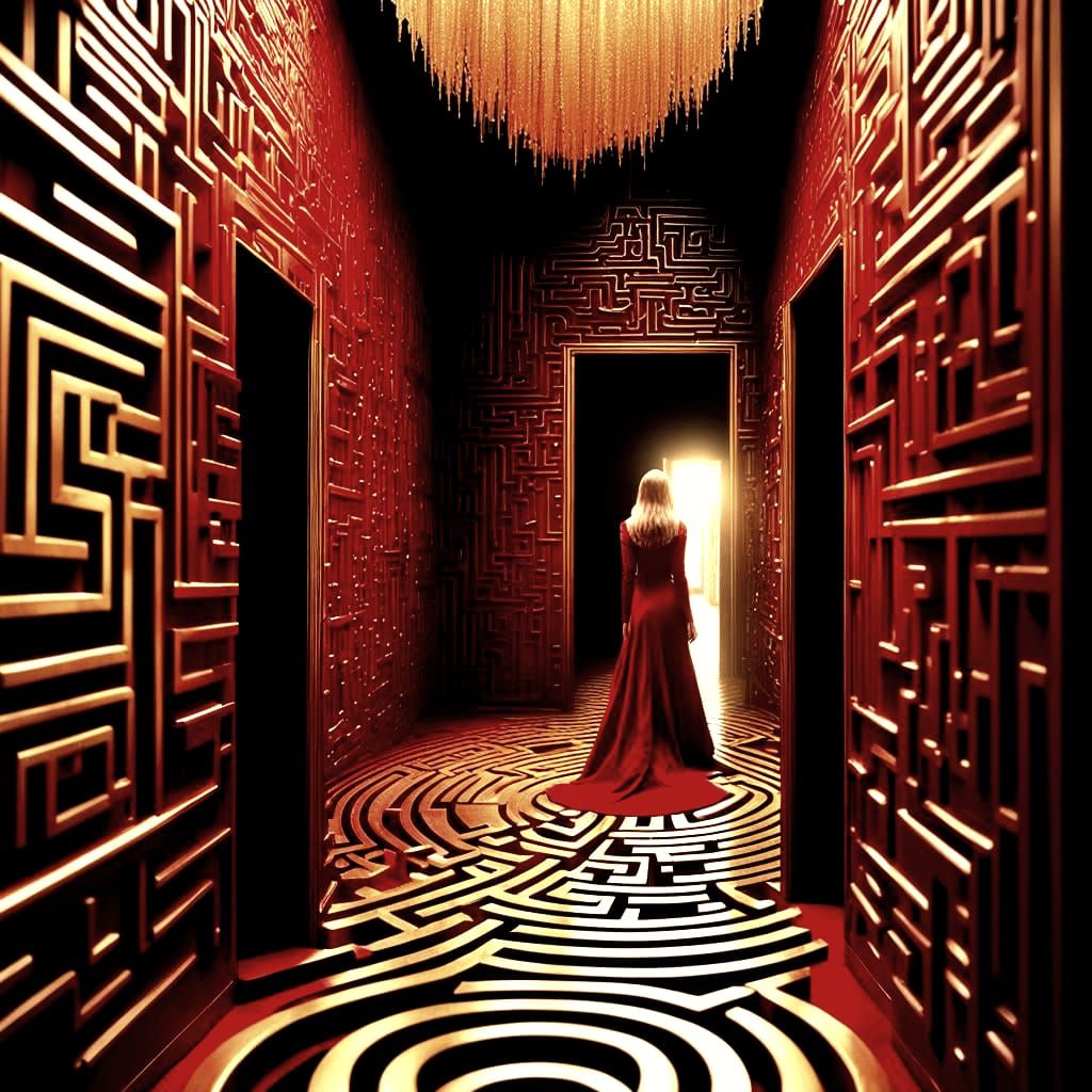 Golden Mirror Maze Album Cover Art