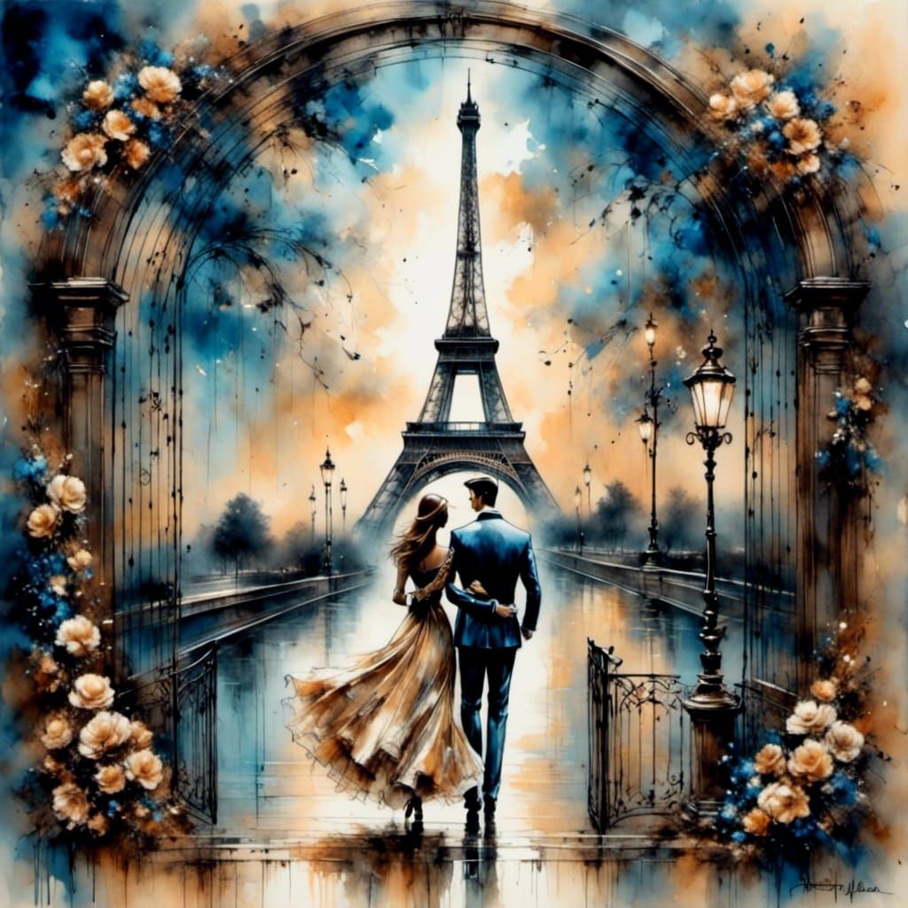 Eiffel Tower Twilight: A Romantic Cityscape