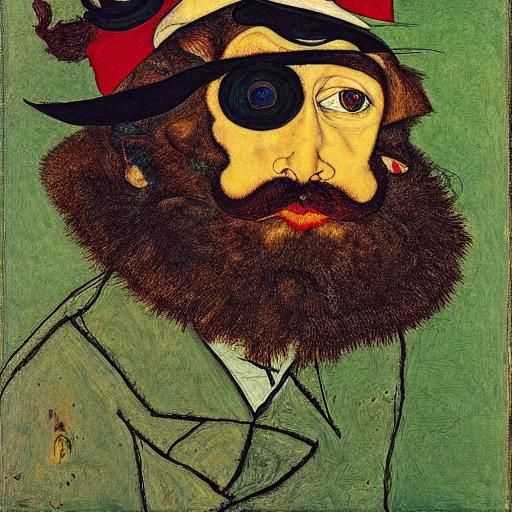 Mouse's Money Beard in Whimsical Style