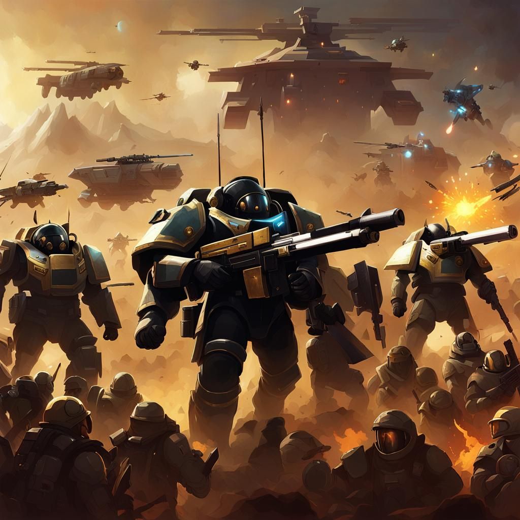 Helldivers Defending Democracy Against Alien Bugs