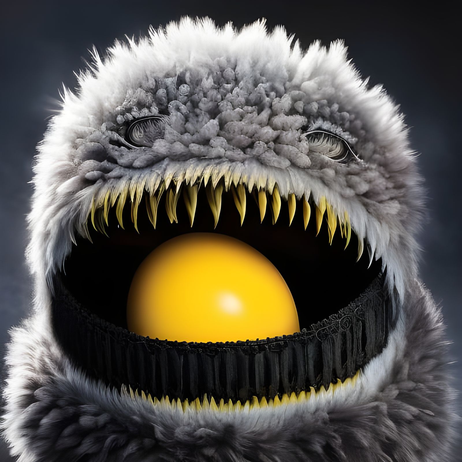 Surreal Sci-Fi Egg Still Life