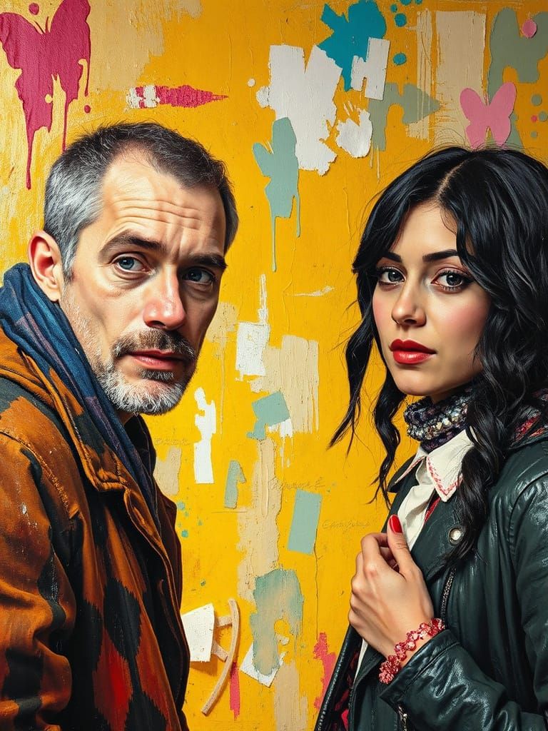 Colorful Break with Expressive Brushstrokes in Surreal Style